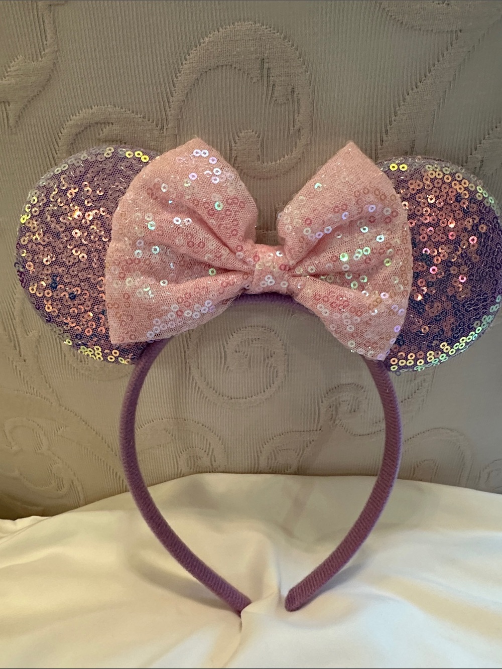 Sequin Minnie Ears Headband - NEW